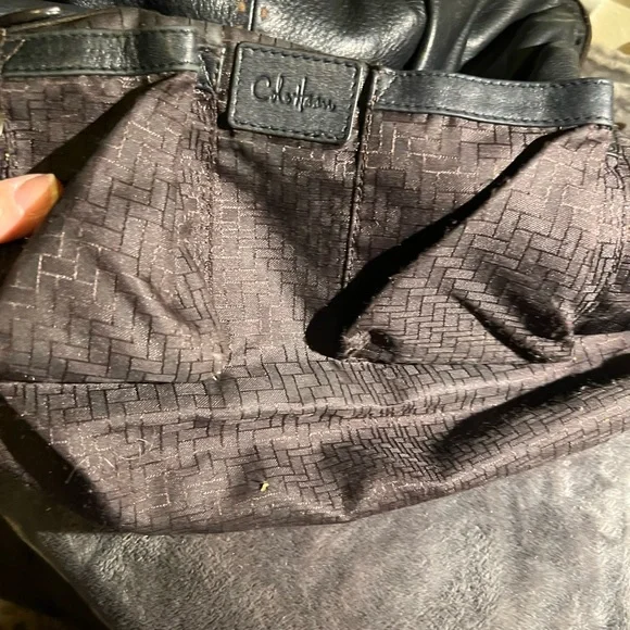 Cole Haan Rouched Hobo Bag - Black Leather - no call-outs - Picture 7 of 14